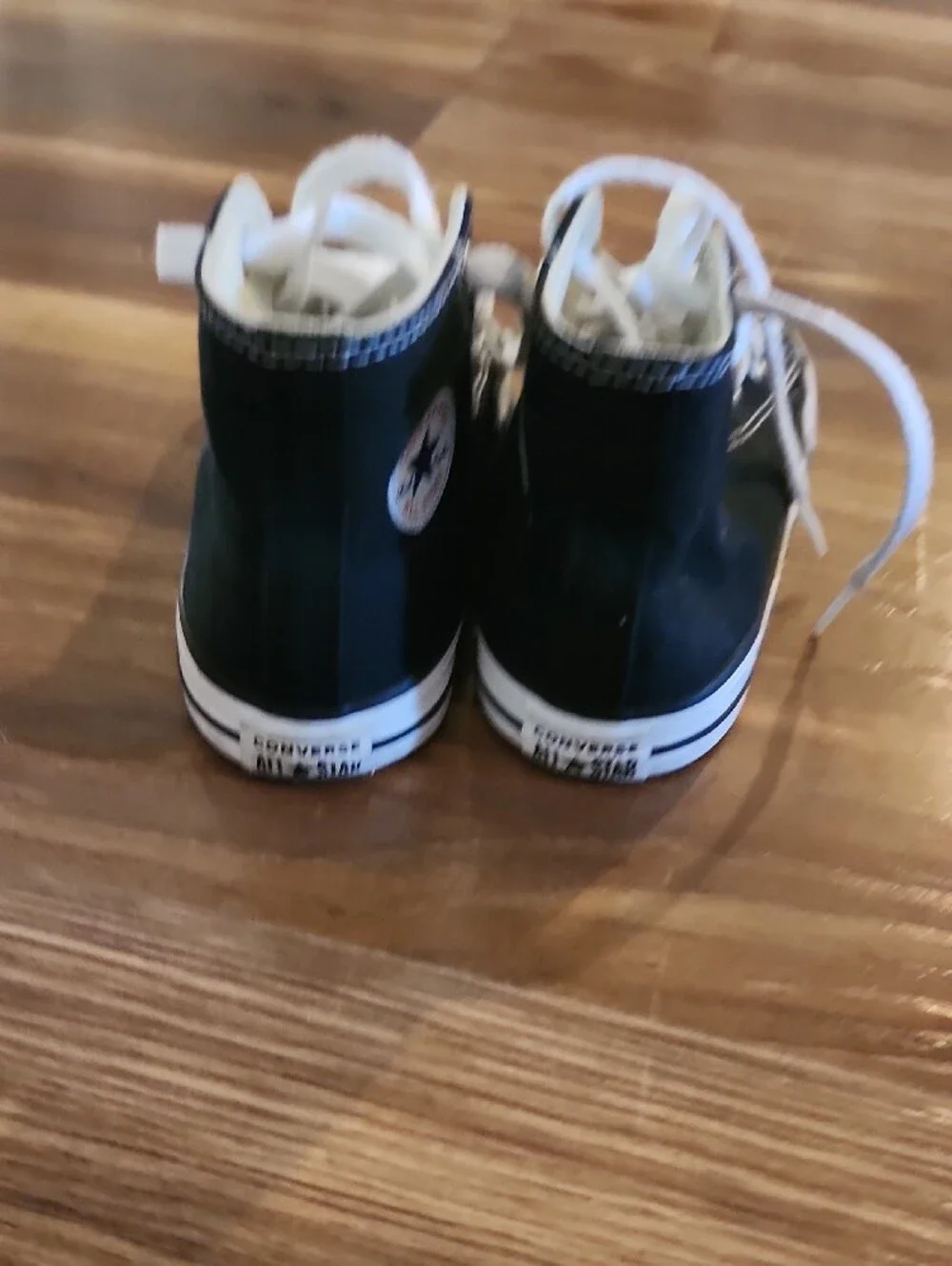 Converse Black and White Kids High-Top Canvas Sneakers